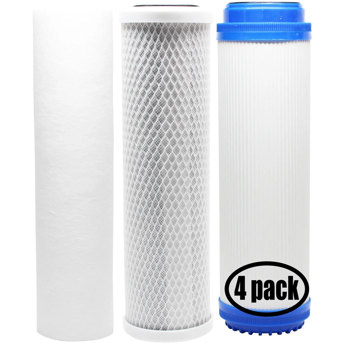 '- 4-Pack Filter Filter, Pure GAC Denali - Filter PP HF2-10CLWH14 Brand Block RO System Kit for Includes Filter for Hydronix Carbon & Sediment Replacement