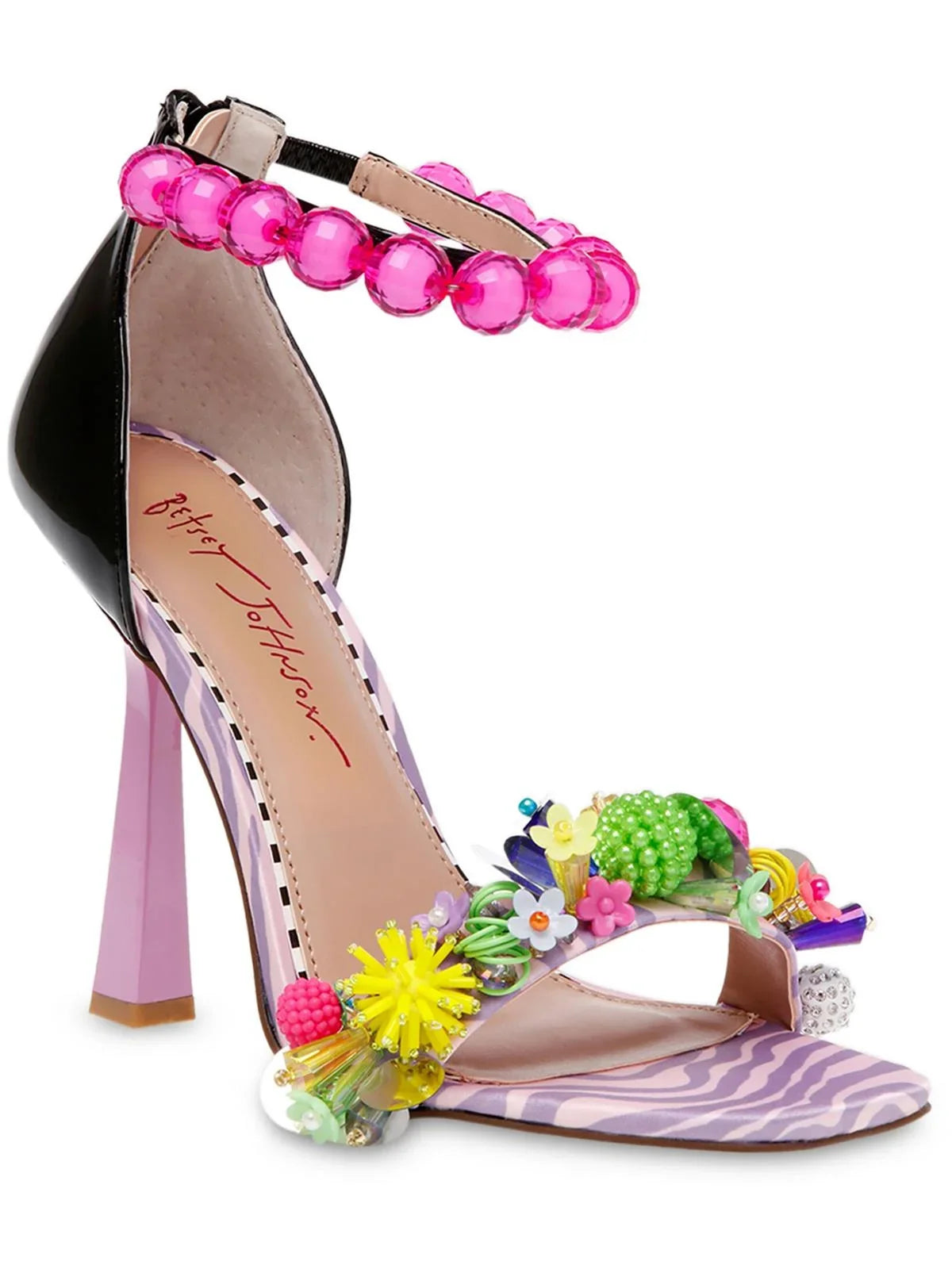 Johnson Womens Heels Patent Betsey Clooney Embellished