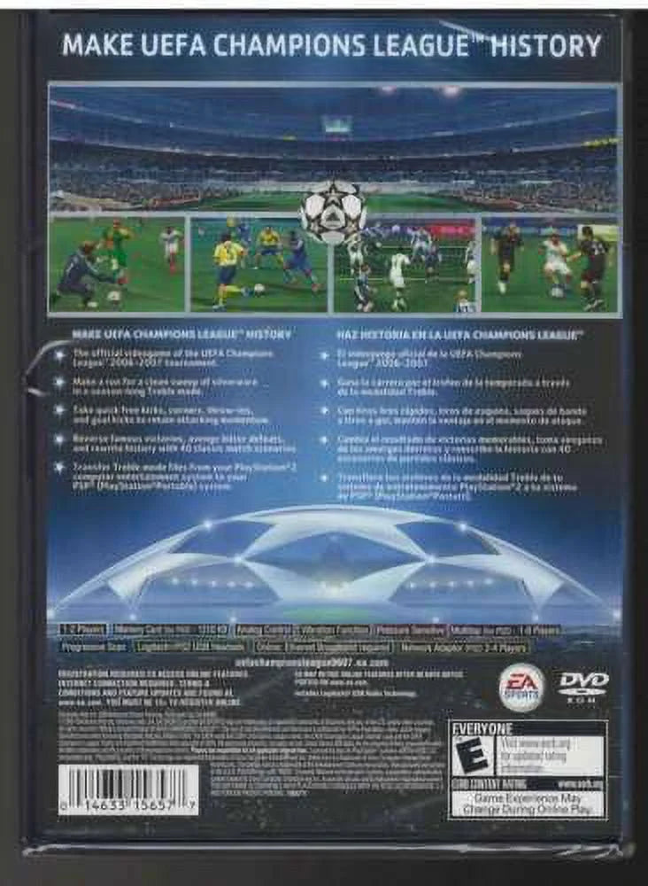 playst PS2 Sealed UEFA League US 2006-2007 Version) New (Brand Factory Champions