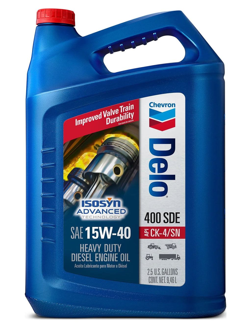 Duty CK-4 Delo Gallons 2.5 SDE Oil, Heavy Chevron 15W-40 400 Motor Diesel