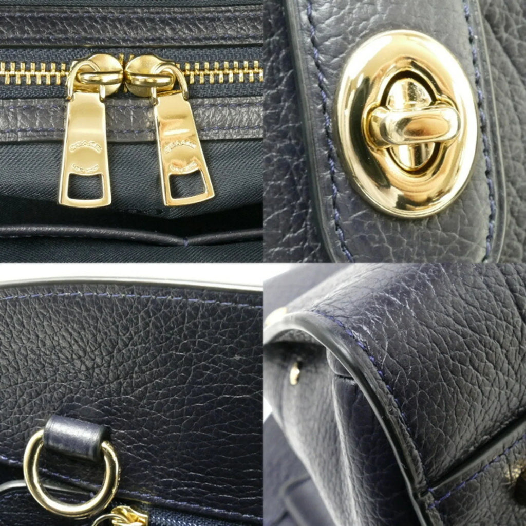 Shoulder 30 Bag (Good) 2Way Women's Pre-Owned Mercer 37575 Satchel Navy COACH
