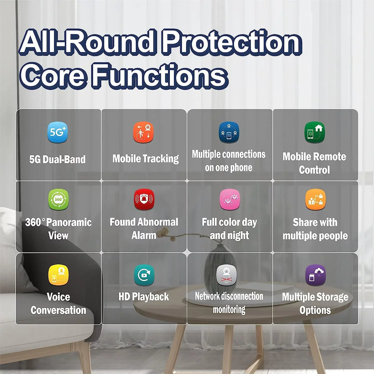 Color Bulb Light exterior 3MP Bulb Light Camera OwLUCK 5g-2.4ghz,Optiguard Camera Indoor 360° Security &