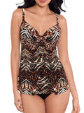 Tribal Gala Top Tankini Swimsuit Underwire Tigress