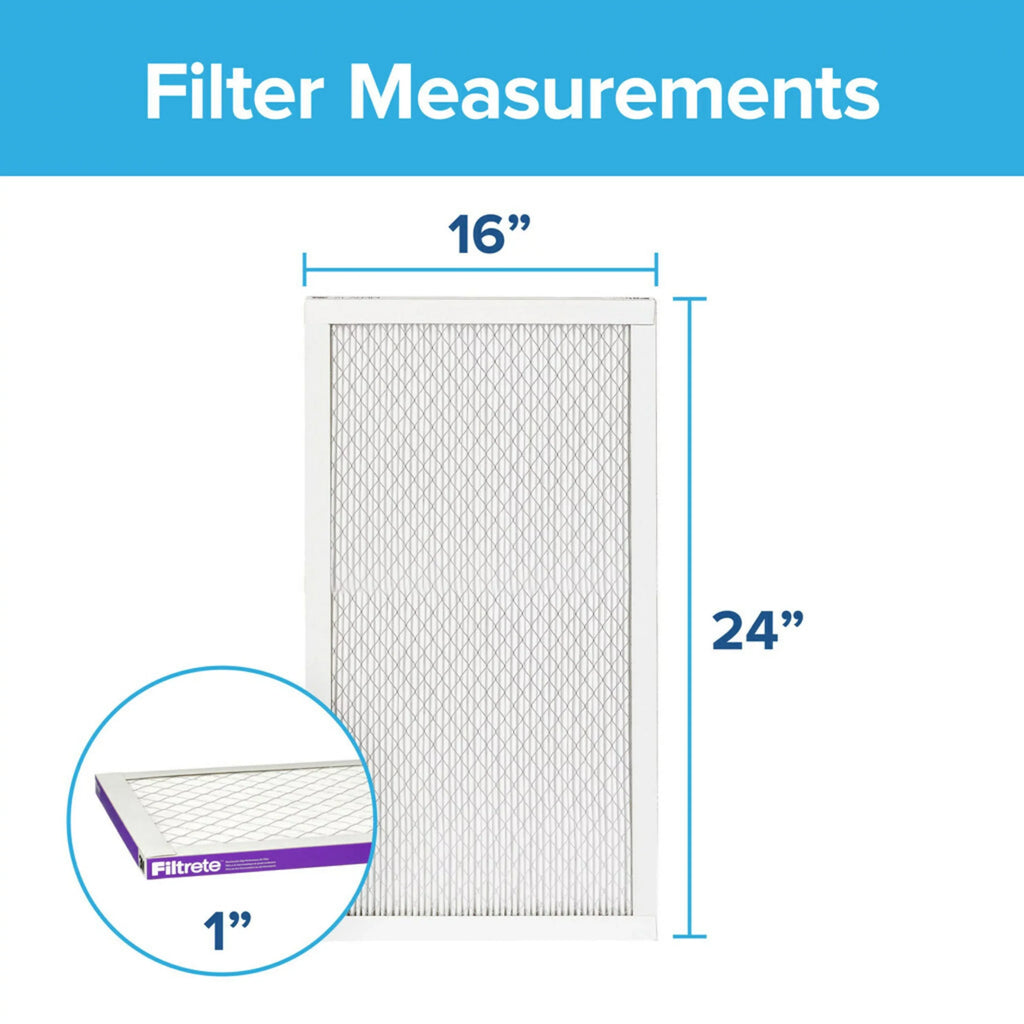 12, MPR Allergen Filters Filter, Reduction, Filtrete MERV 1500 Advanced 4 Air 16x24x1