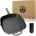 Pre-Seasoned Pan Grill Iron Cast Inch Medium Square Backcountry 8 Iron