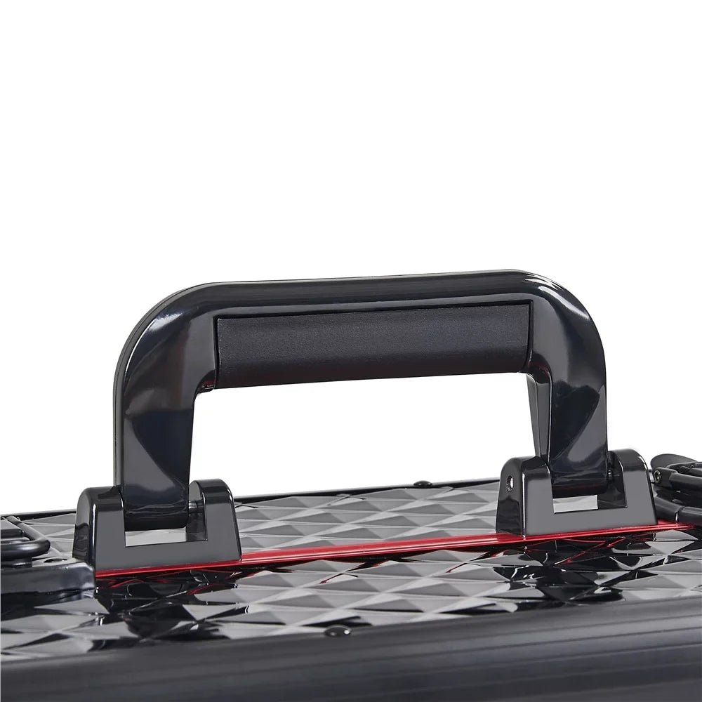 Makeup Case Professional with Drawers,Black Rolling Yaheetech Train