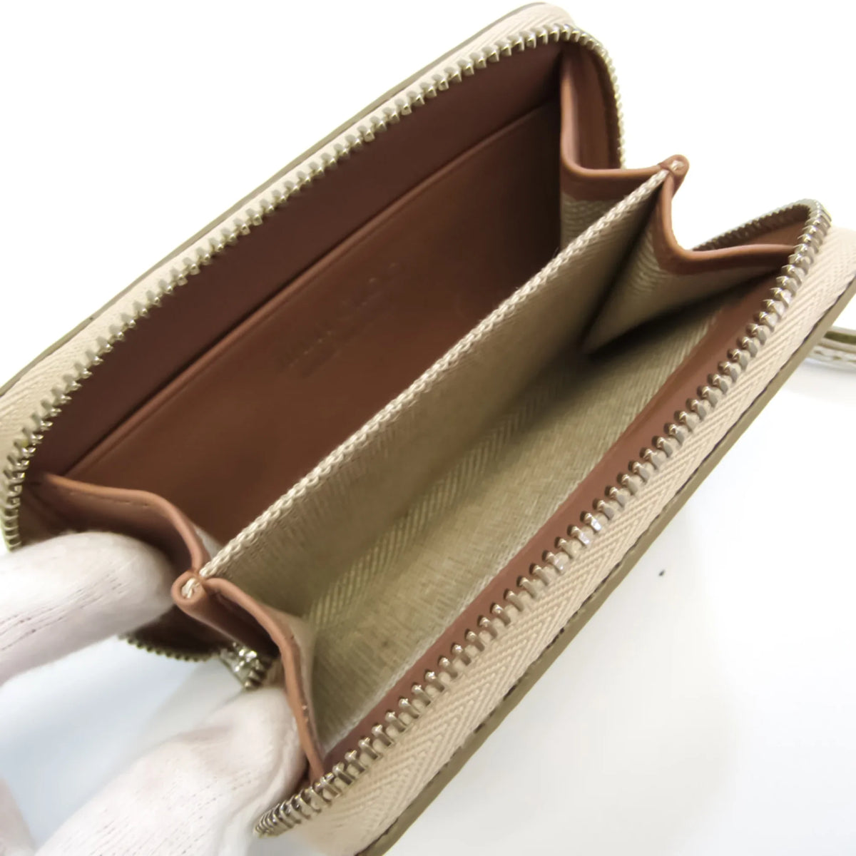 (Good) Choo NELLIE Coin 163 Champagne Purse/coin GTA Women's Jimmy Case Gold Pre-Owned Leather