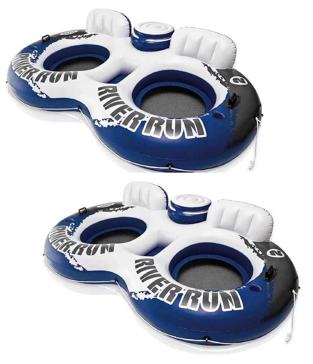 Lounger Tube w/ Cooler (2 Pack) Run INTEX liquid River II