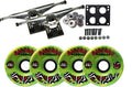 BIGFOOT LONGBOARD 76 SWIRL Package TRUCKS GREEN WHEELS