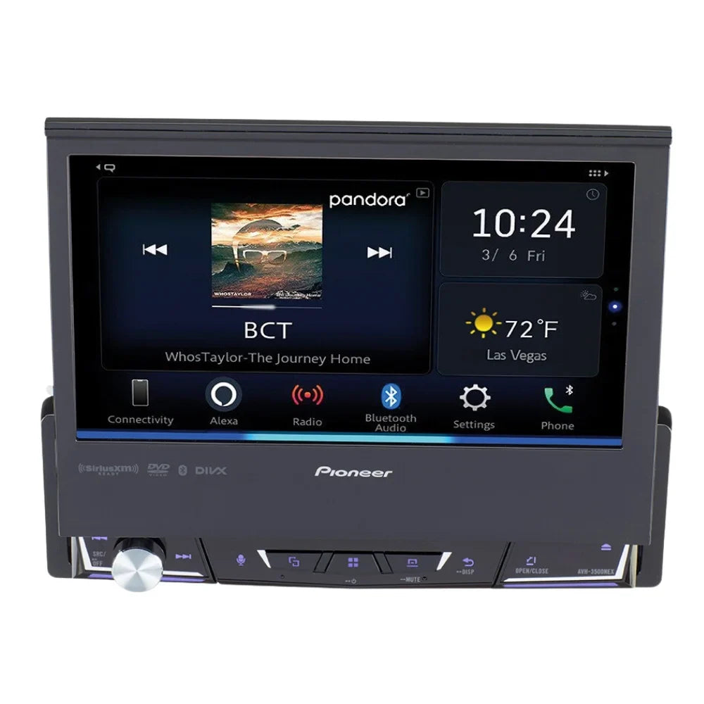 Receiver DVD Bluetooth Bullet & New Camera 6.8" w/ AVH-3500NEX Multimedia Pioneer