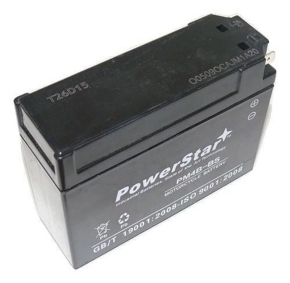 SMF 12V Maintenance Battery NEW Free NEW YT4B-BS High Performance Replacement