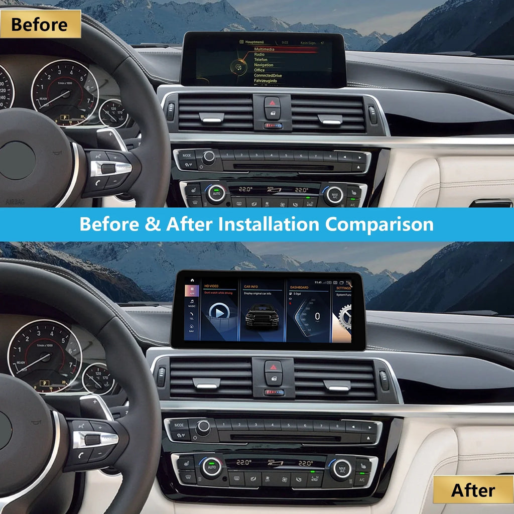 3/4 Carplay, F30/F31/F34/F35/F32/F33/F36 13 Multimedia Radio Mirrorlink, + Touchscreen Android 8G Road 2013-2016 Android Car Top Series for Radio with Car Inch Supports NBT, 256G Auto, 10.25