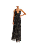 Midi Metallic Black Womens 2 JILL Double V outfit Jill Stuart
