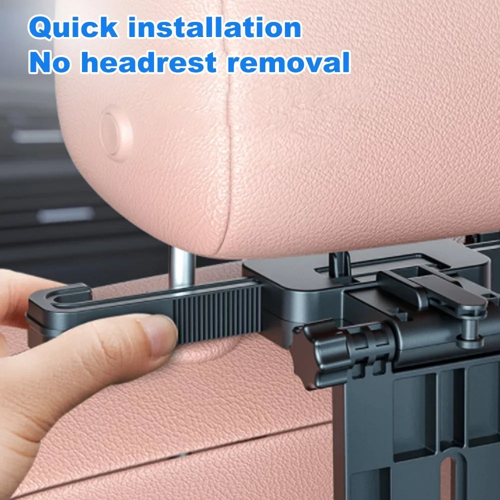Table, Multifunctional Car Tomshoo Back Seat Adjustable Seat Convenient Car Travel Black Tray