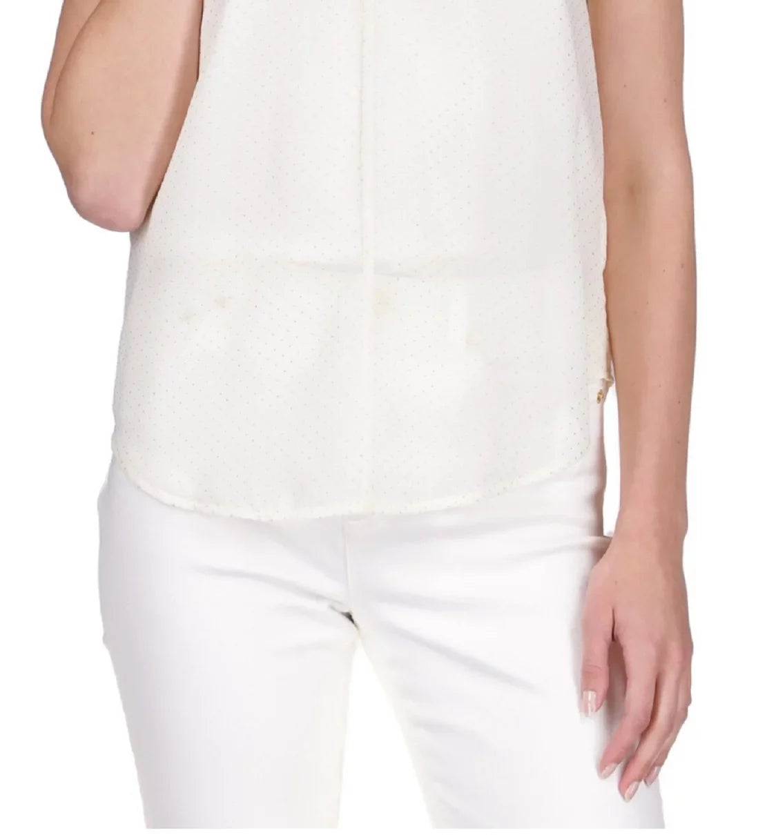 Kors MICHAEL Dewdrop Michael Top Chiffon Ruffled