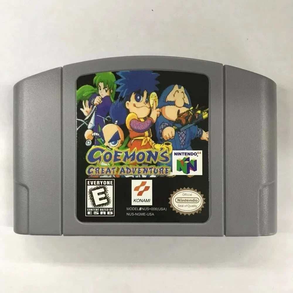 Video for N64 Great Boy- Adventure Card Goemon's Game Cassette Game Nintendo