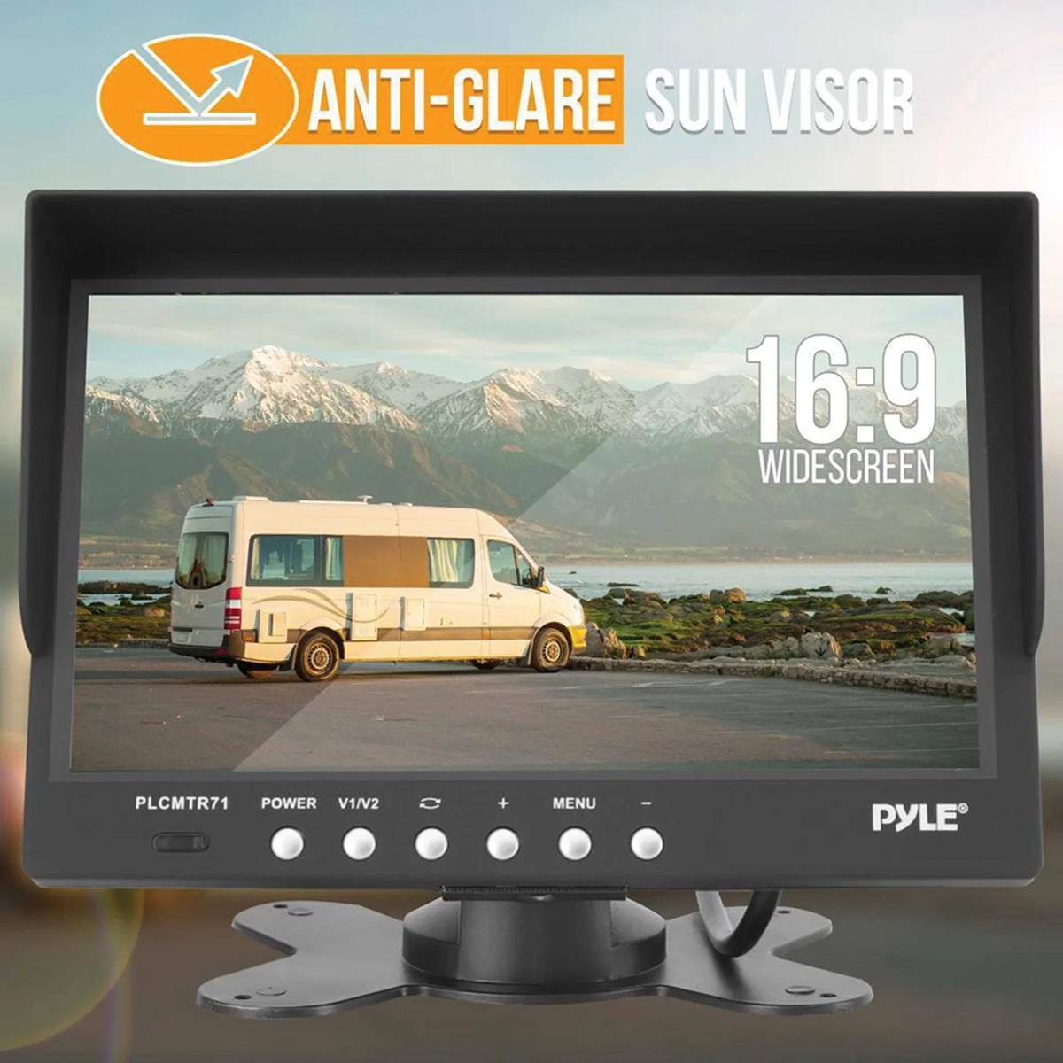 IR Backup with Vision Monitor Camera with 7" and PLCMTR71 Pyle Night System Weatherproof Camera Commercial-Grade