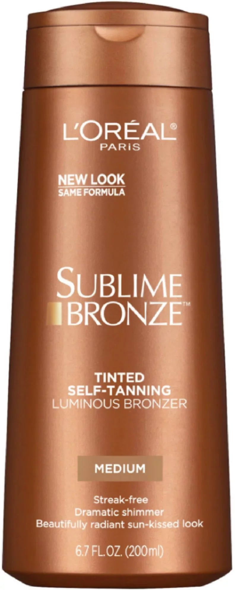 L'Oreal 6.7 Self-Tanning Sublime Medium Tinted oz Bronze, Bronzer, Luminous