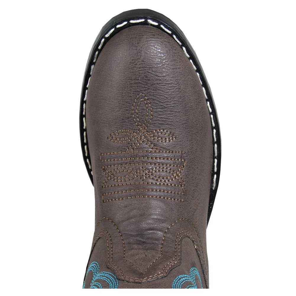 dimension: MOUNTAIN (1623C-13.5R) Boots, Width: Color: BOOTS Brown, Western Monterey Kids 13.5, R SMOKY
