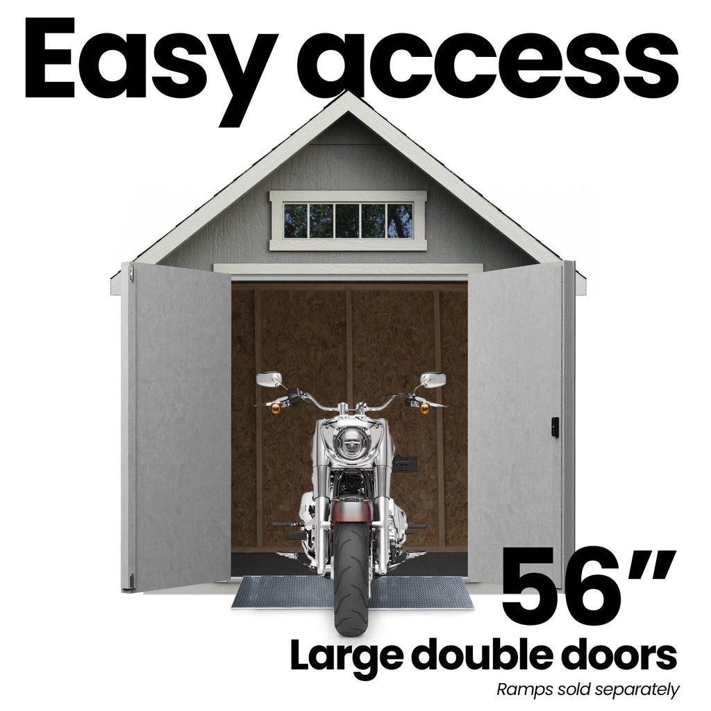 Storage 12 (Floor Products ft. ft. Wood Tribeca Home Handy x Shed 8 Included)