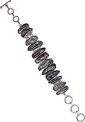 Designer Gemstone Chain Plated 925 Bracelet Gift Adjustable 8" Boho Pearl Bracelet Biwa Length Women, Jewllery, Fashion Silver Handmade for Party
