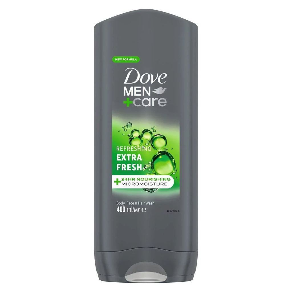 For Refreshing Face Body Micromoisture Pack 3-In-1 Ml Men Of + Wash With Fresh Care Men Dove Technology 3 Extra Nourishing Body 24-Hour And Wash 400 Hair,