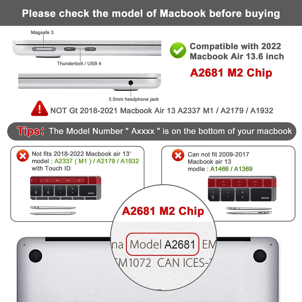 Keyboard Clear (TP-CYC-K-MA13M2) Techprotectus Crystal Laptop Hard-Shell Cover with Sleeve