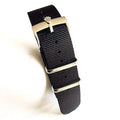 Polish Submariner Fit GMT Nato Black with Band Diver Strap II Buckle Nylon Watch 20mm Replacement