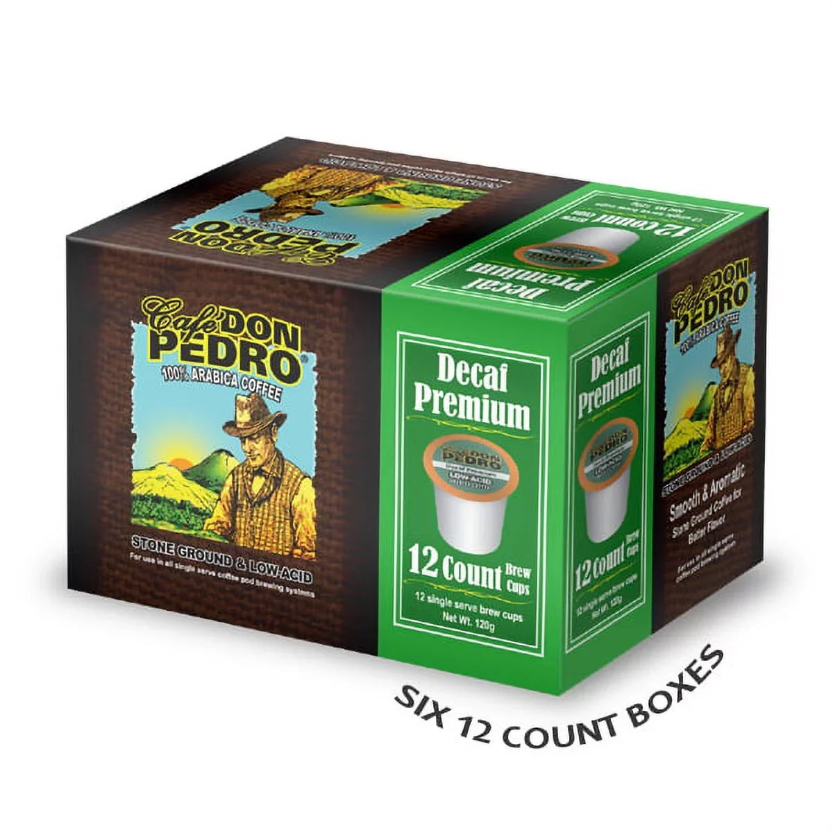 Battles Heartburn, Enjoy Pods Arabica, Premium Compatible Acid Pedro Cafe Reflux, Decaf with - Coffee Keurig Low Jitters 72 Acidic 100% Without K-cup Don Coffee Coffee Tasty - Maker, count