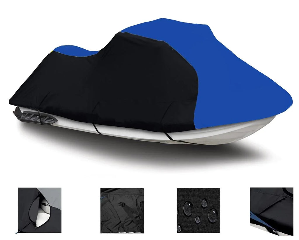 Sea-Doo Seater Compatible 580 Cover HEAVY-DUTY, COVER PWC 1-2 Bombardier for OF BLACK / 1992 BLUE LINE THE Jet Sea Doo XP Ski TOP