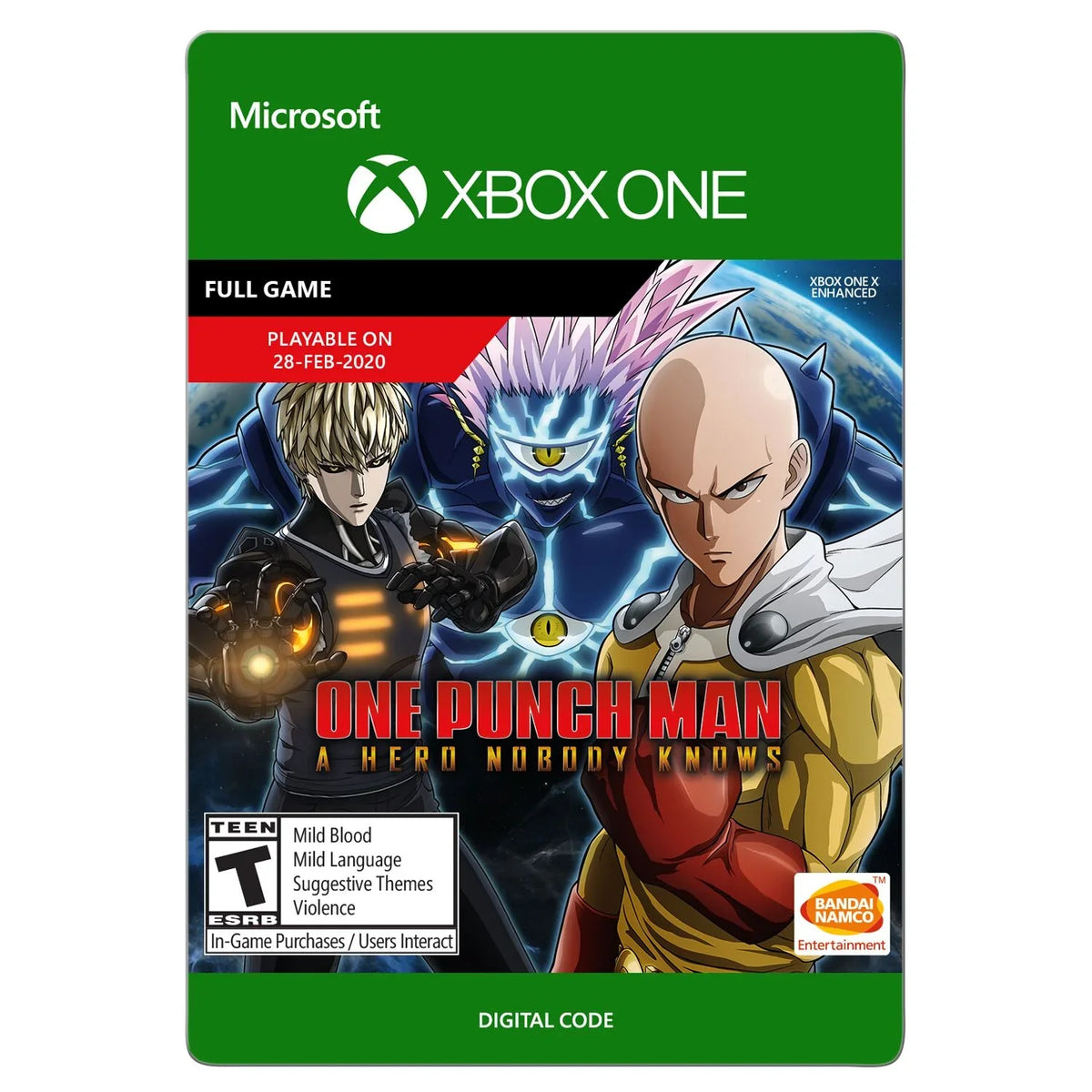 Knows Hero One Edition Xbox - A One Standard Punch [Digital] Man: Nobody