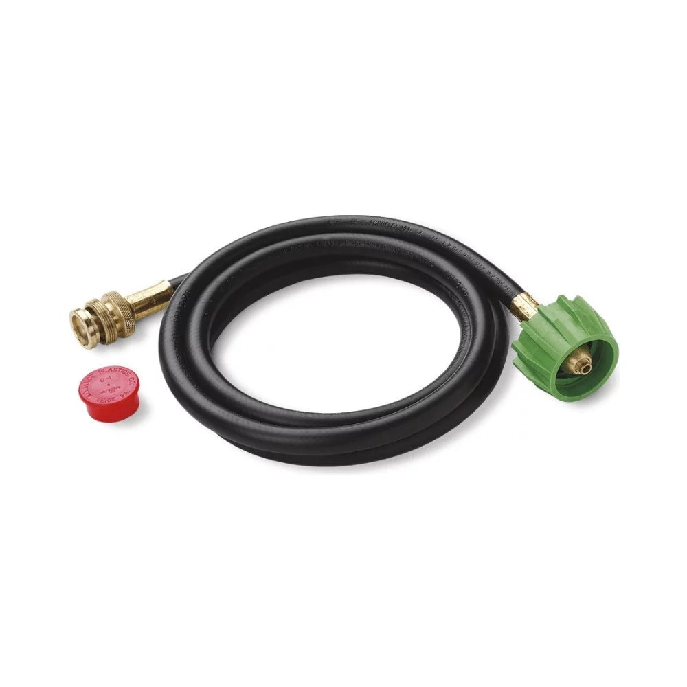 with Weber Portable (Black) Hose Liquid Cart, Grill Q1200 Propane Adapter Bundle
