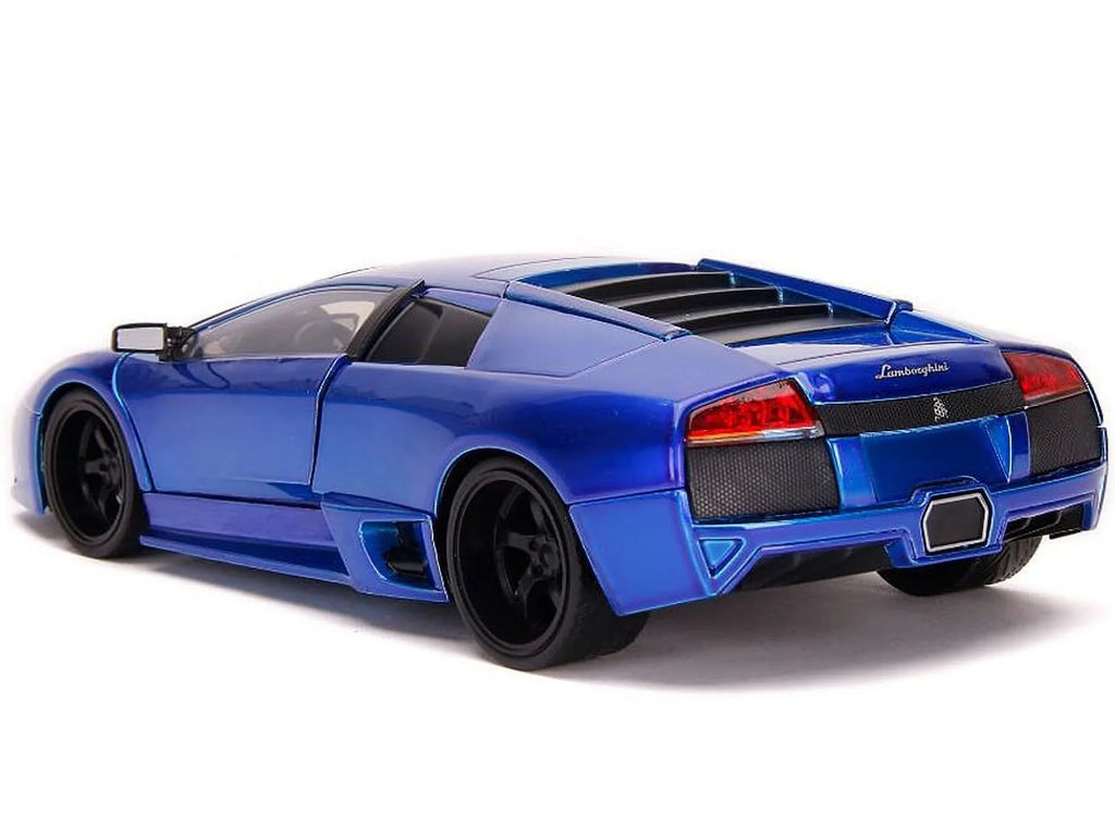 Diecast Scale Car, 1-24 Model Murcielago Lamborghini Jada Hyper LP640 Spec Blue Candy 32279