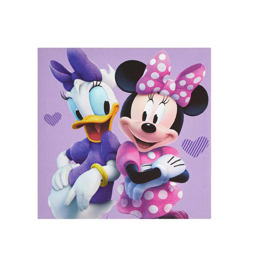 Children's Minnie Disney Pack Wall 4 Mouse Canvas Pink Art