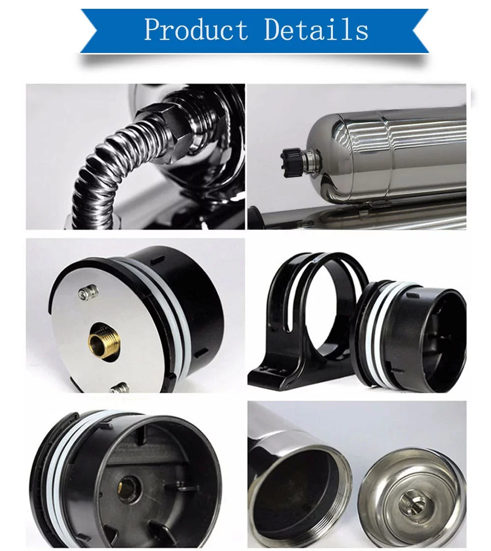 304 0.01um Housing Filter 1000L/H PreAsion liquid Steel liquid Purification Stainless Household Vertical