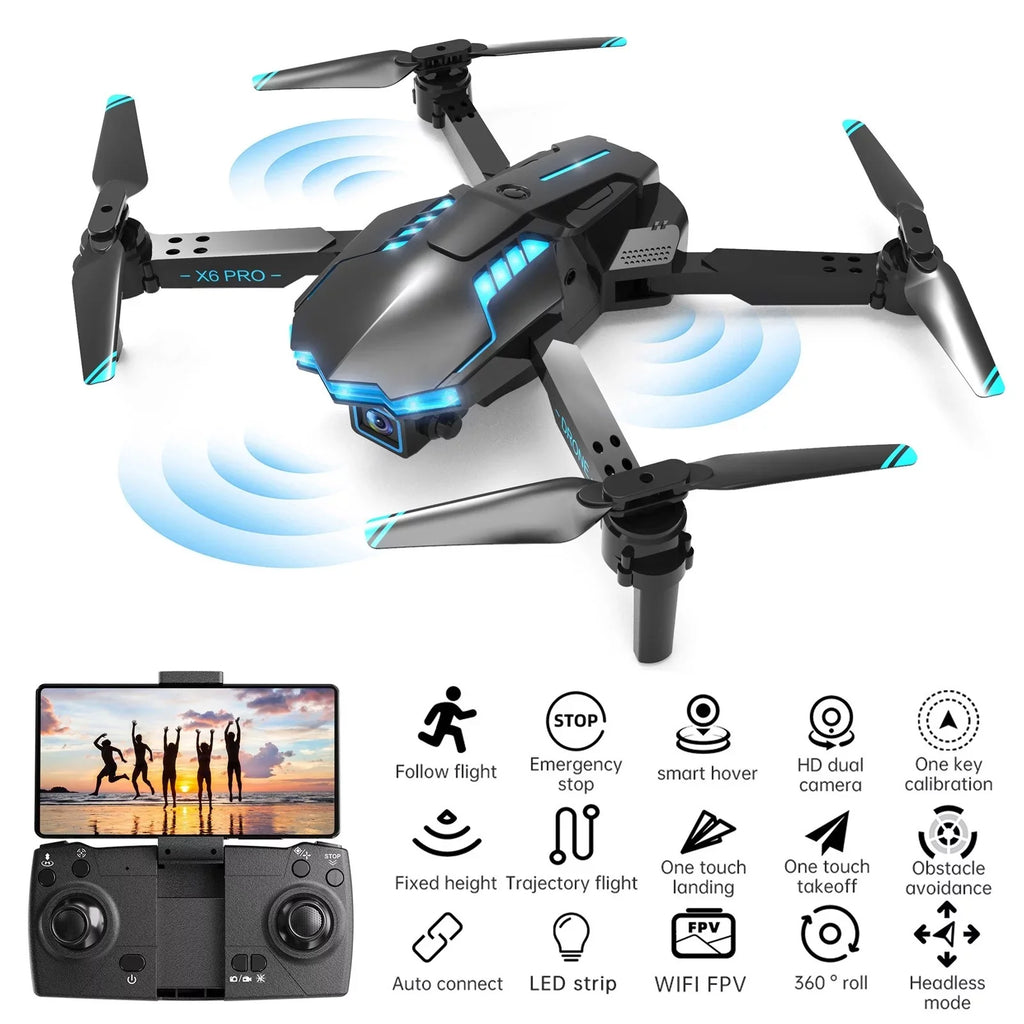 For One WiFi Dual Track Button Mode Mini Kids Obstacle FPV Foldable RC Camera Airplane With HD Off RC Adults Headless 4K And StartSmart Quadcopter Avoidance