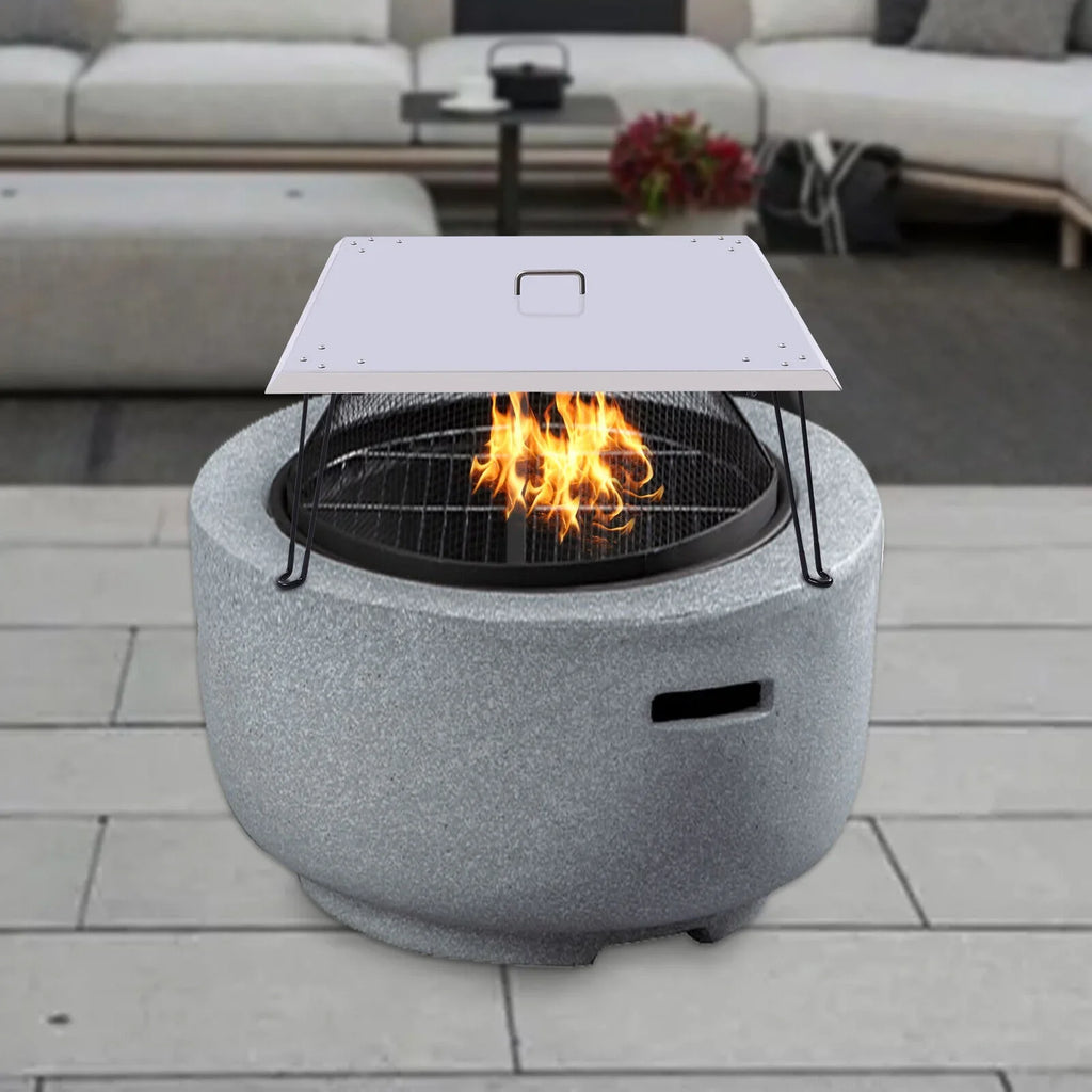 Heater Patio Fire Deflector-Turn Burner Pit Heat Cover Pit a 30"x30" into Fire