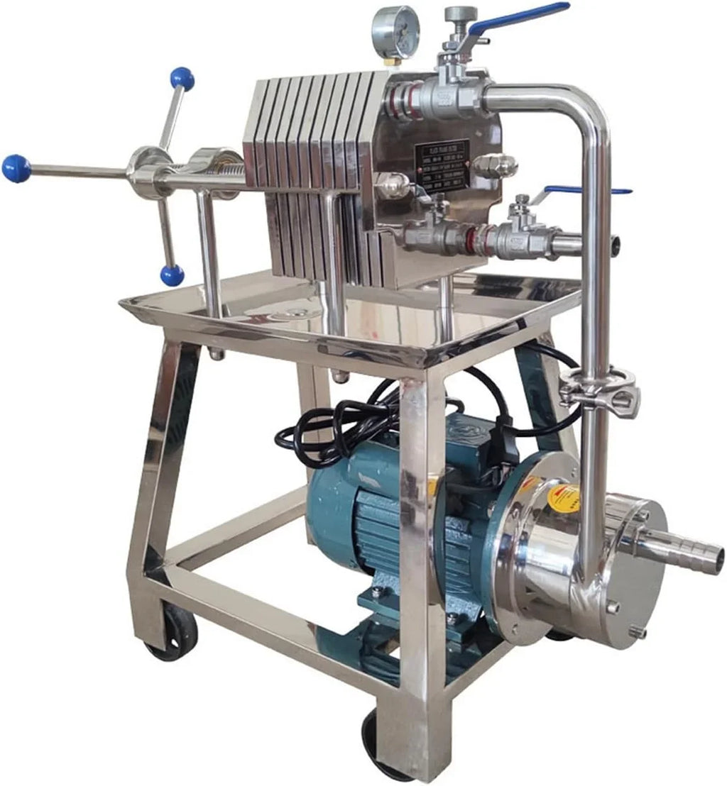 Machine Beer Steel Filter Stainless Frame Filtration FT150 Slag Filter Press layer Plate 220V Filter 10 Pressure