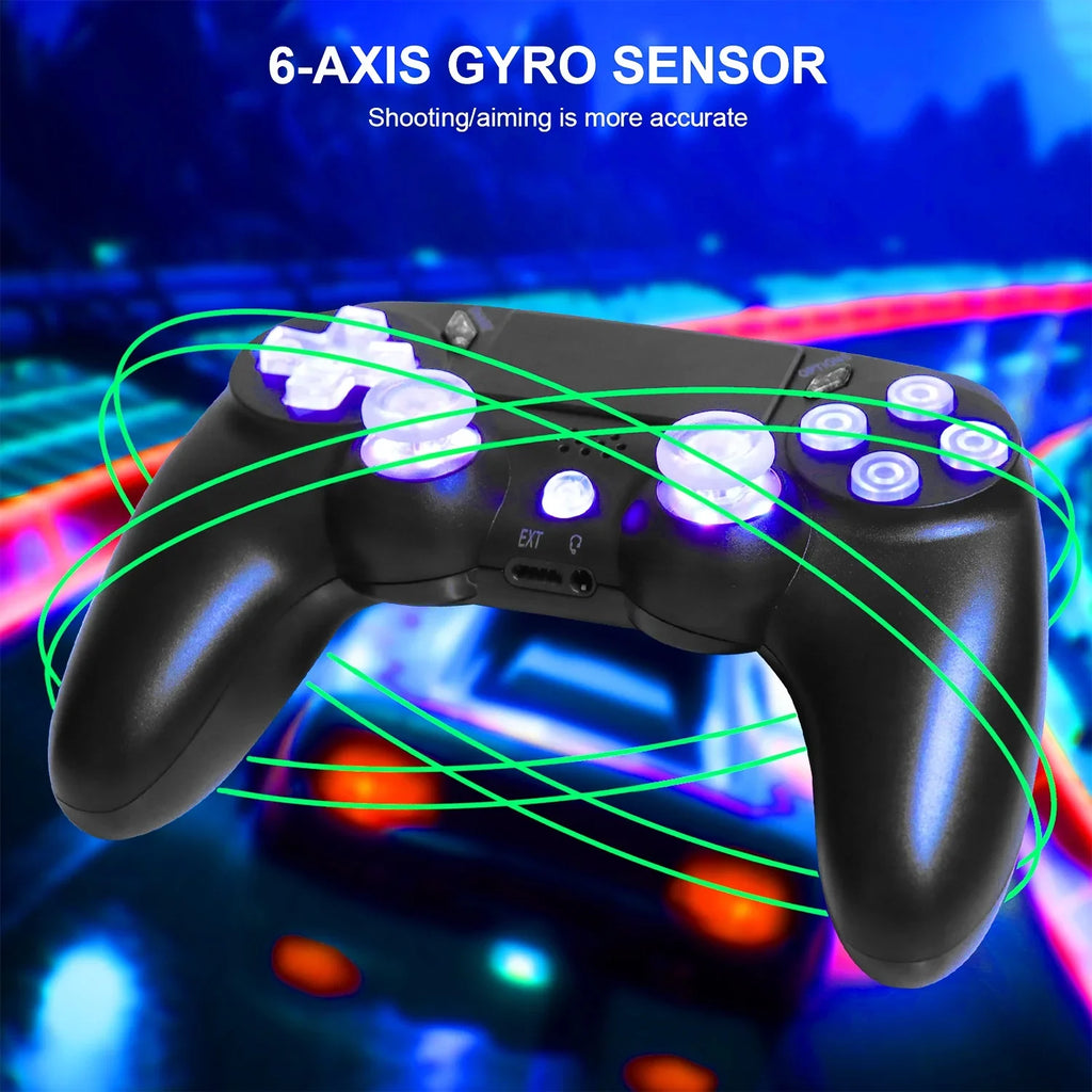 Wireless PS4/ for Console-Black SPBPQY Joystick Slim/Pro,Compatible PS4 Game Controller with Controller