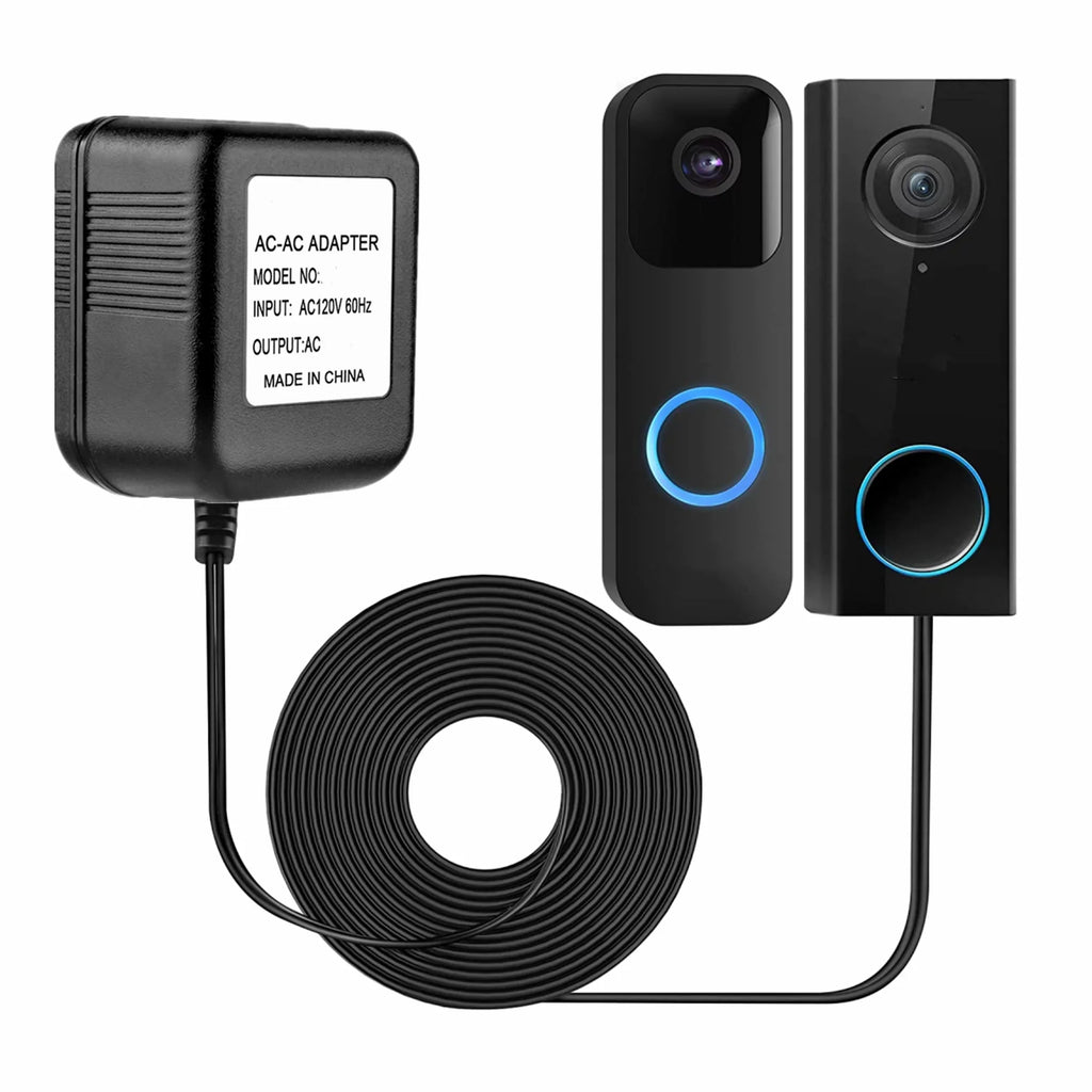 Compatible Replacement Doorbell for Wi-Fi Video Power Doorbell Video Smart FITE Greet ON Adapter AC 24V 26ft & zmodo