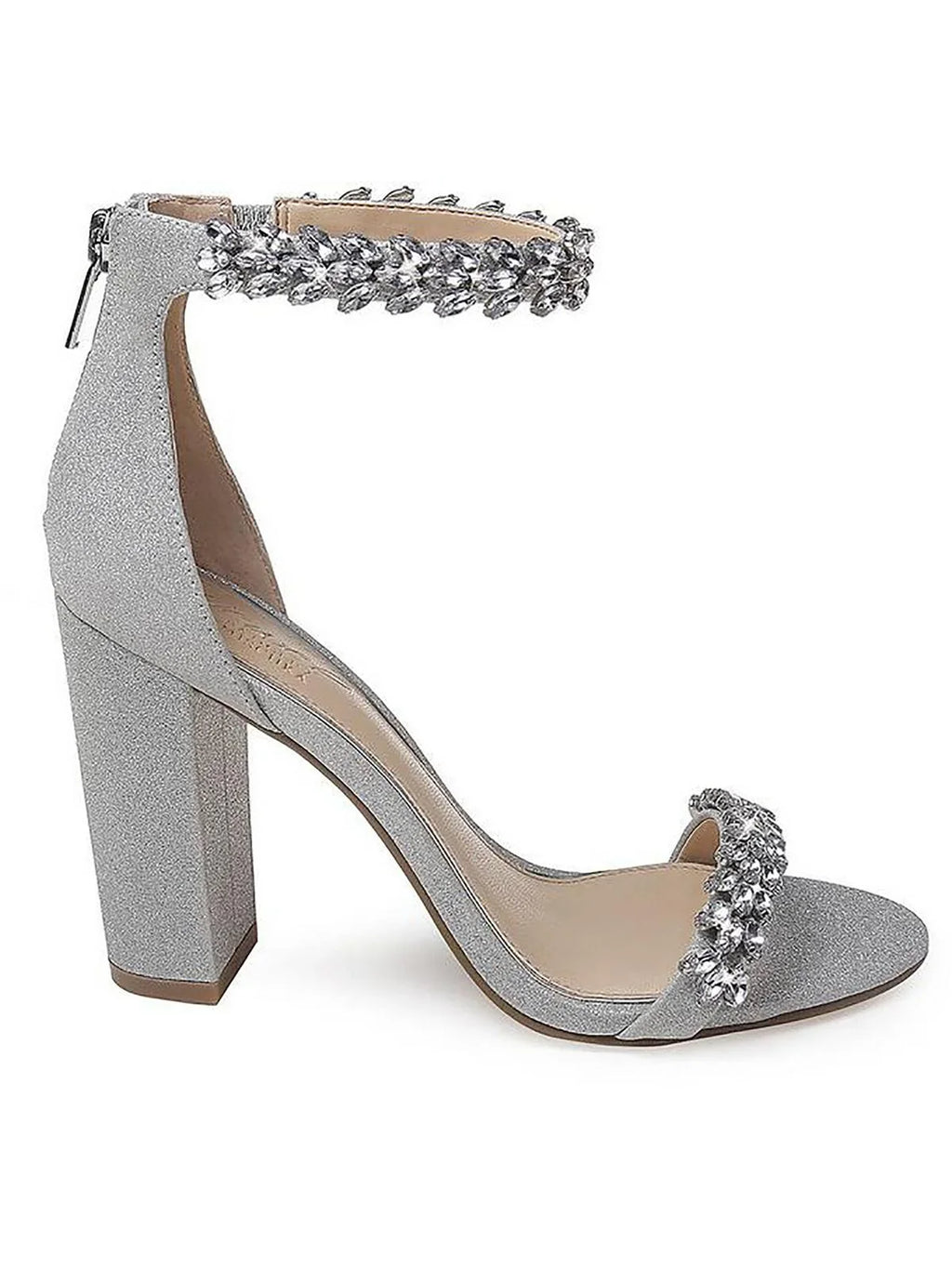 Badgley Mischka Jewel Womens Mayra Rhinestone Embellished Heels