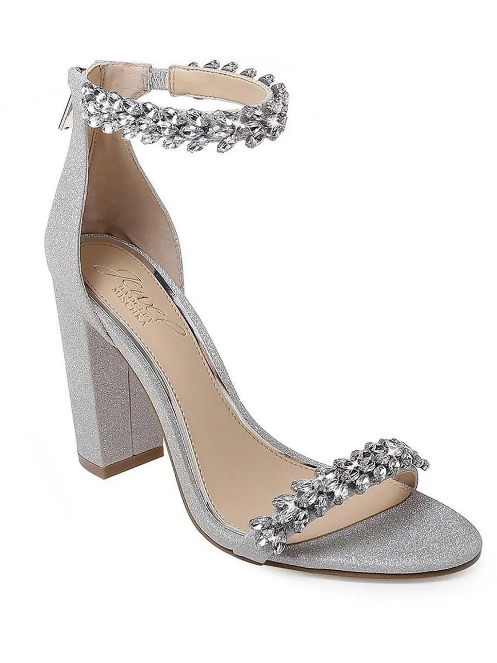 Badgley Mischka Jewel Womens Mayra Rhinestone Embellished Heels