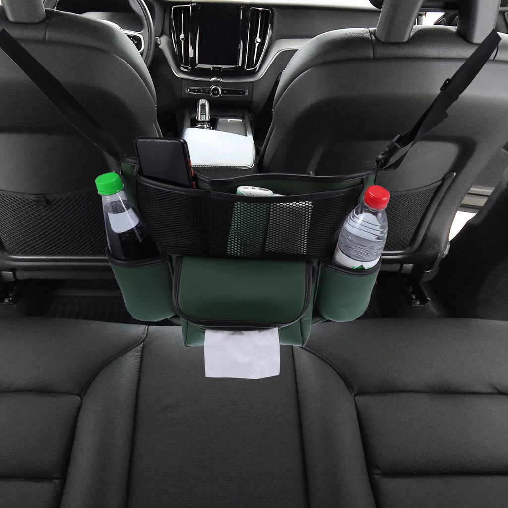 Purse Car Unique Seat Capacity Pockets 36x26x18cm Bargains for Car Storage Green Multi Backseat Large Organizer Army