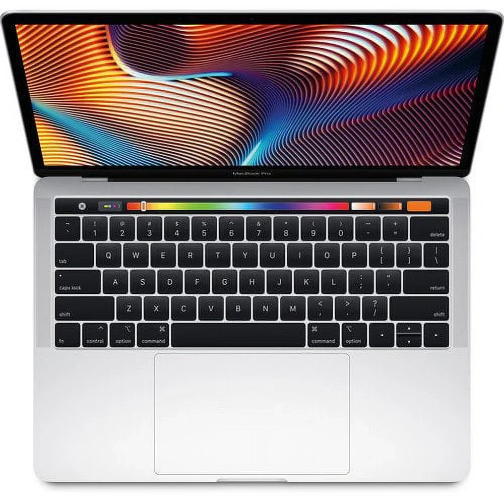 Silver (2018) with i5-8259U SSD - RAM, - (MR9U2LL/A) MacBook - 256GB - Display - Touch 13.3-inch Pro Bar (Refurbished: Good) 2.3GHz 8GB Pre-Owned Core