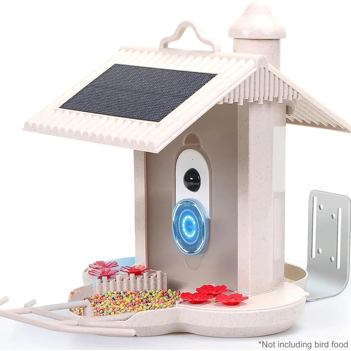 WIFI Real-time Smart Species, Feeder Identify Bird IP65 TF Watching Camera Bird Waterproof Cards Bird for Auto Bird AI Capture Detection, moobody Enthusiasts 1080P Notification, 128G Motion Video,
