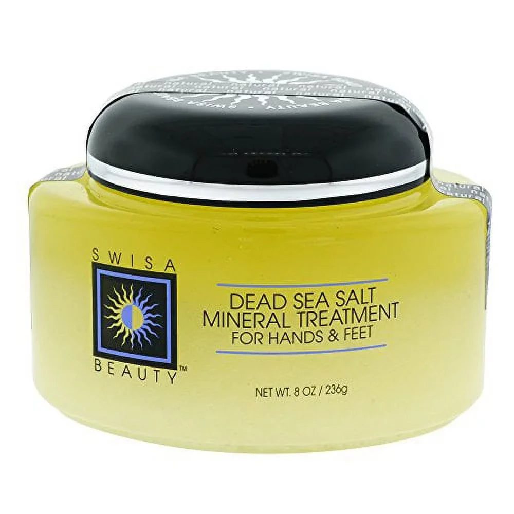 Treatment Minerals Salt Beauty Swisa Natural, Sea & Hands Scrub Dead Feet, 8-Ounce For