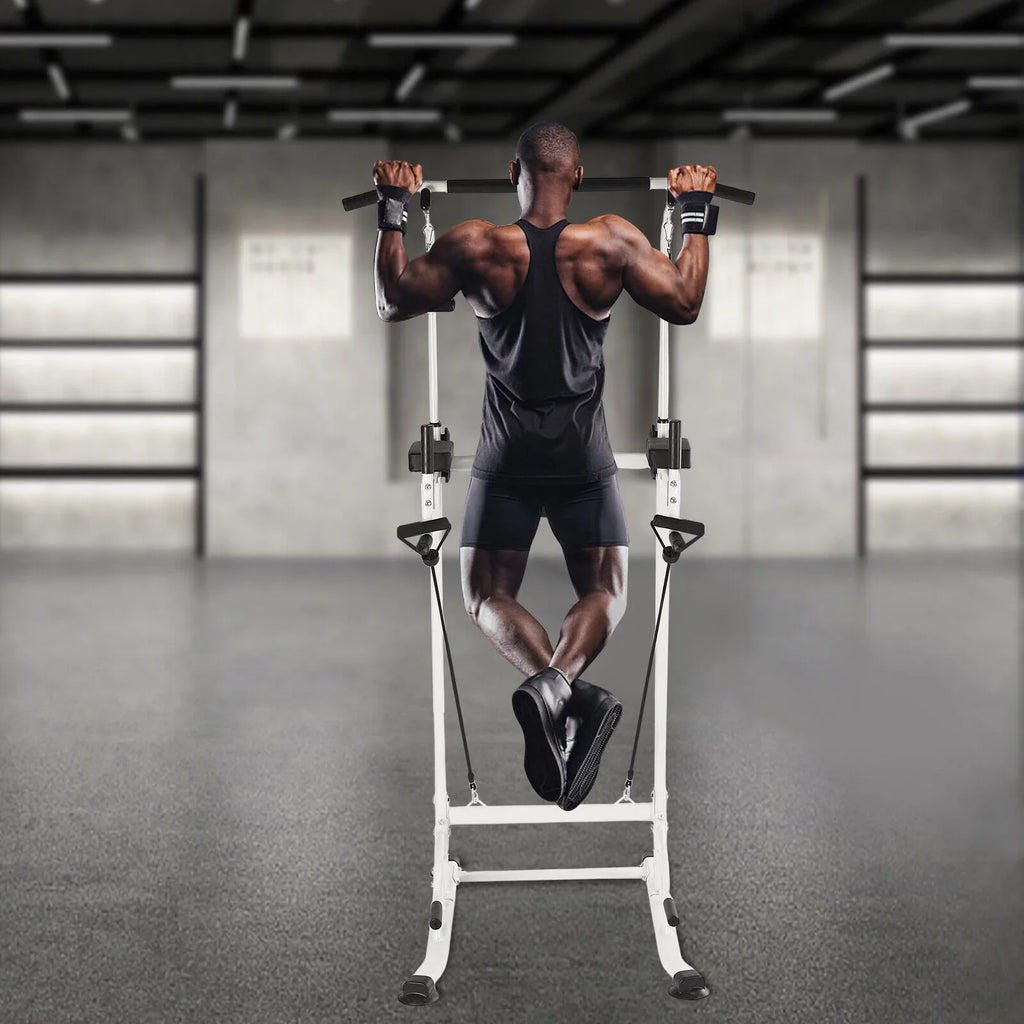 Tower Dip Up Gym Station Chin Black Pull Home Bar Push Power Gym Power Home Height Tower Adjustable