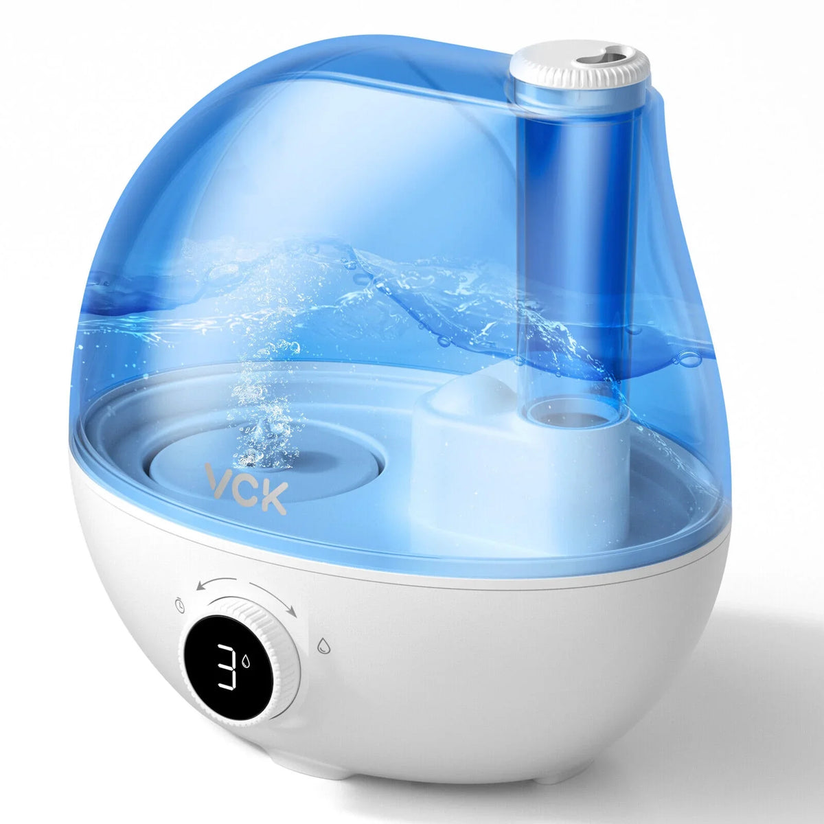 Rotation for for 24 Large 2.3L Indoor Room Baby Auto Hours Plants, Nozzle Mist Home Bedroom, Humidifier, 360° Run Cool 3 Use VCK Time, Quiet Air Mist Levels, Ultrasonic Nursery, Shut-Off, Humidifiers