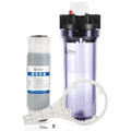 Housing Filter House Rust w/ Filter Sediment, 3/4" & Clear Cartridge Ports CTO AP117 Included, Whole Comparable iFilters
