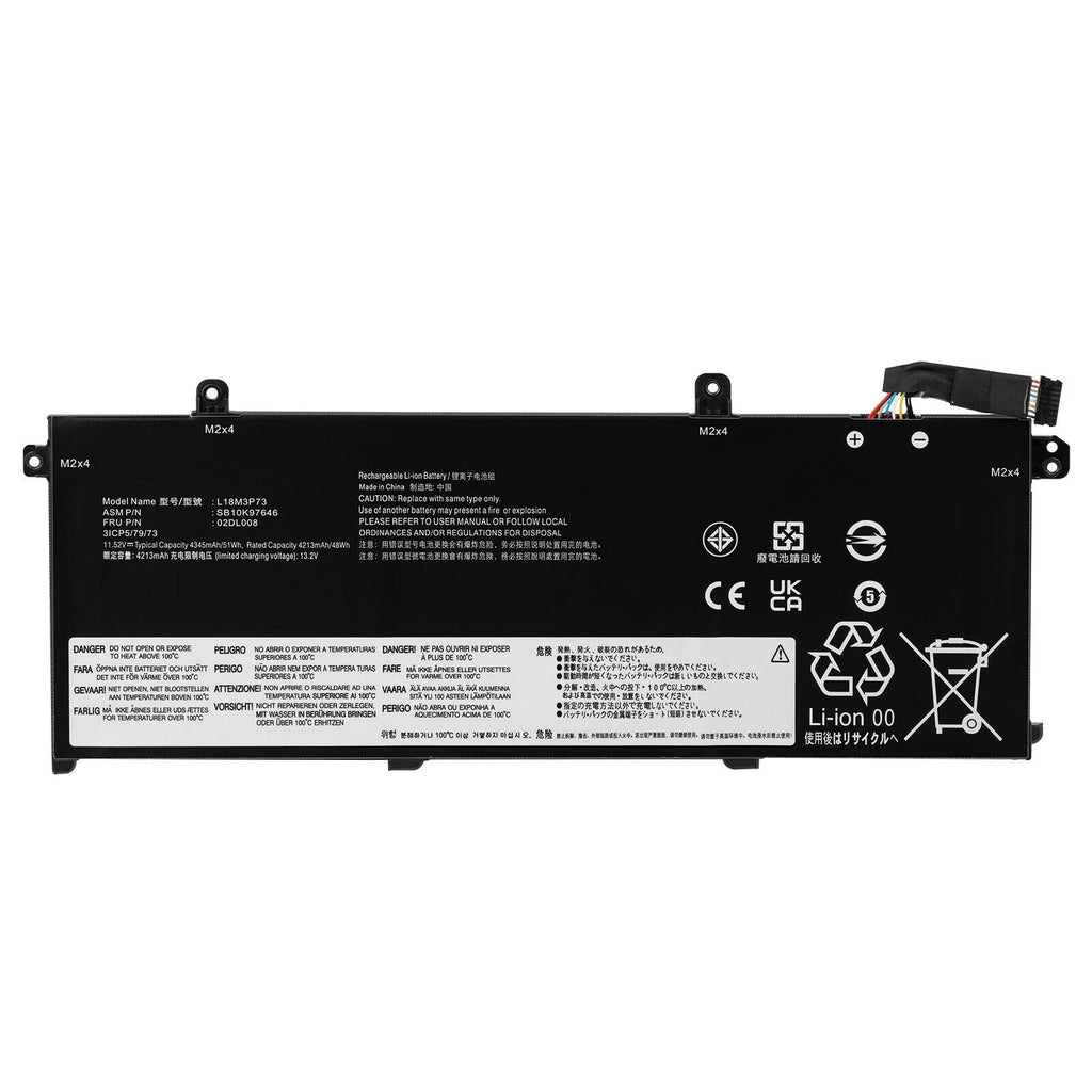 T495 T14 T490 L18C3P72 Battery 1st for Gen P14s ThinkPad P43S